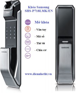 Khóa cửa vân tay Samsung SHS-P718 LMK/EN﻿