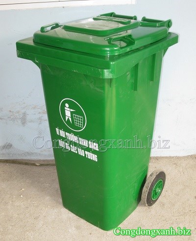 thùng rác công cộng 120 lít