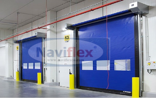 Cửa cuốn nhanh phòng lạnh tự động màn nhựa PVC Naviflex