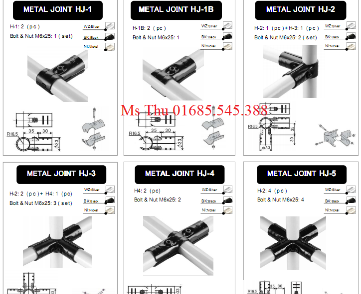 Khớp nối HJ - Metal joint HJ
