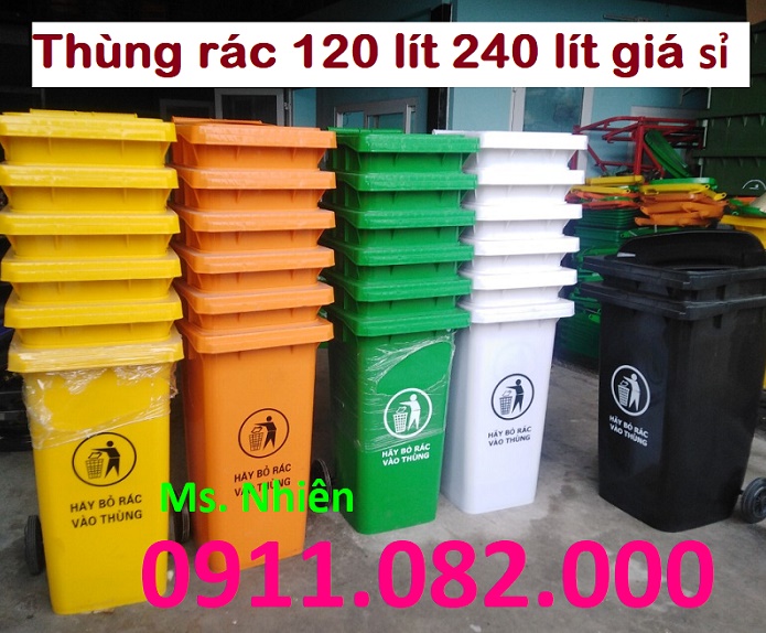 Cung cấp thùng rác giá rẻ- thùng rác 120L 240L 660L