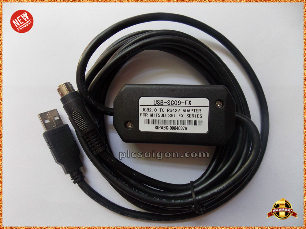Cáp lập trình USB-SC09 cho PLC Mitsubishi FX Series